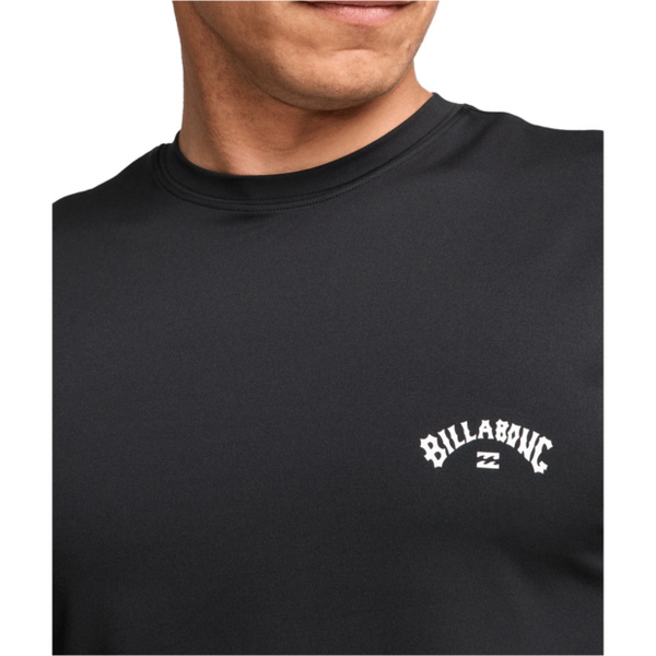 2026 Billabong Hombres Camiseta De Lycra De Manga Corta Arch Wave EBYWR03019 - Black